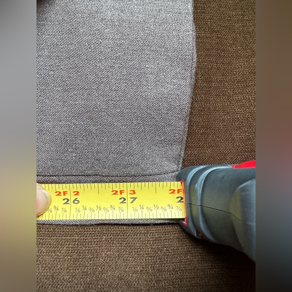 Liz Claiborne Audra Low Rise Waist Brown Straight Leg Dress Pants Sz 8P Pleated - Picture 13 of 15